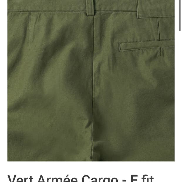 [34]mer 카고팬츠 E fit 올리브