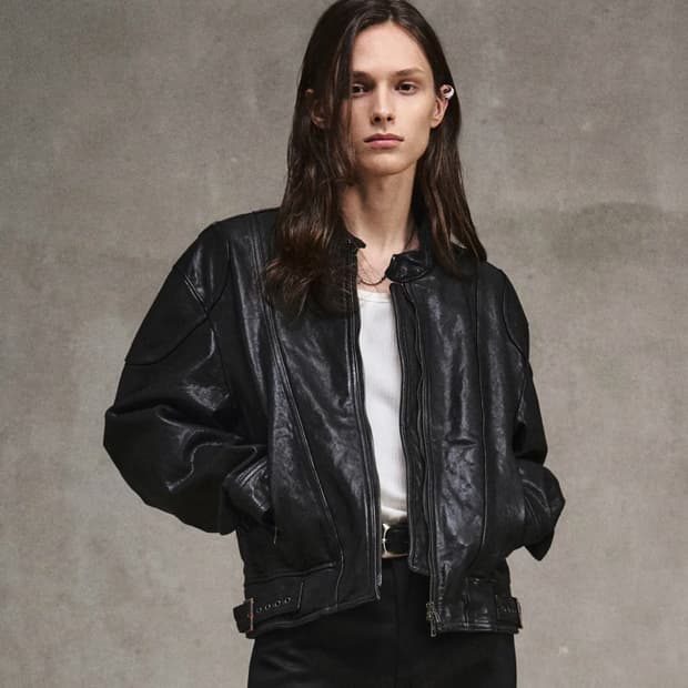 엘무드 나이프램 레더자켓 46