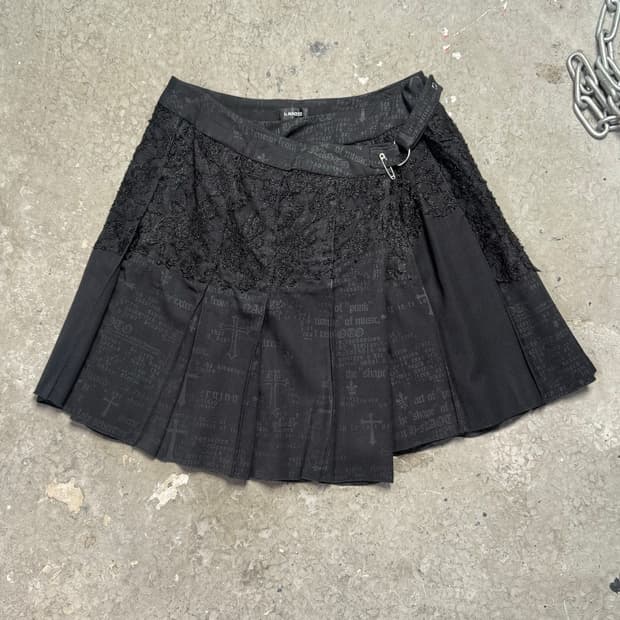 h.NAOTO - Gothic Pleating Skirt