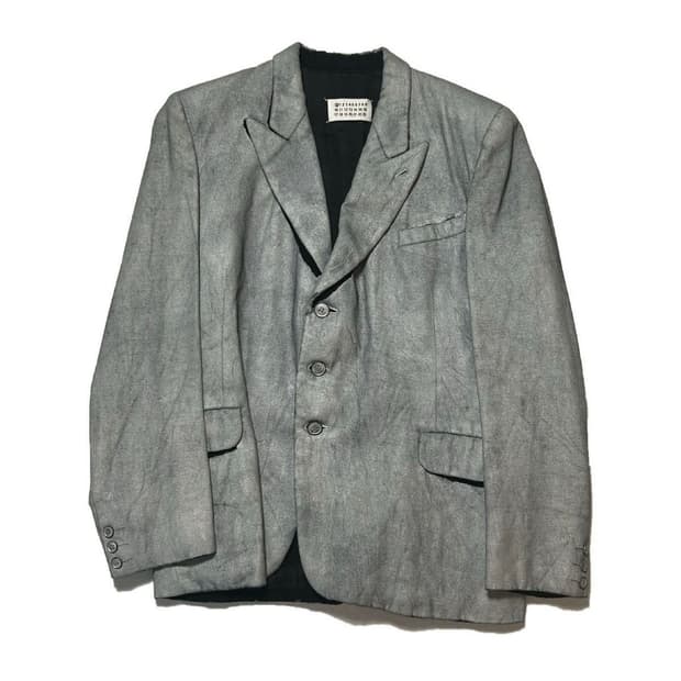 마르지엘라 아티저널 실버 페인티드 울 블레이저 L사이즈