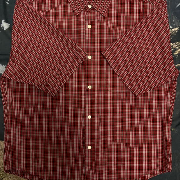 GU 지유 반팔 체크셔츠 M