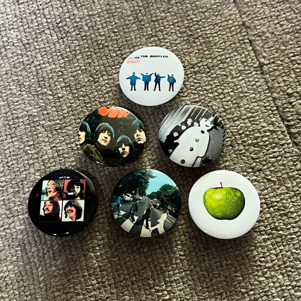 비틀즈 핀버튼 뱃지 6종 세트 (재고정리)