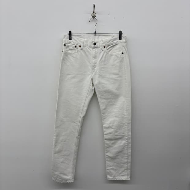 오어슬로우 빈티지 화이트 데님 팬츠 30in