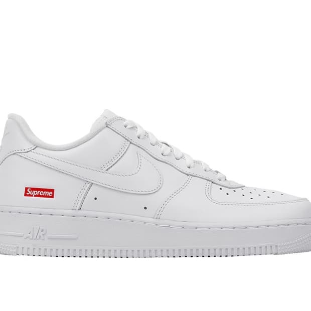 나이키 x 슈프림 에어포스 1 로우 화이트