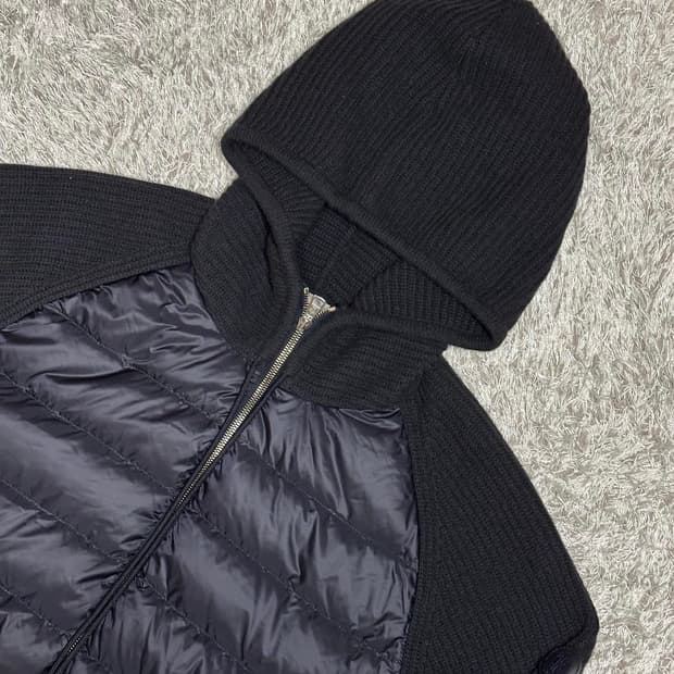 몽클레어 트리콧 후디 가디건