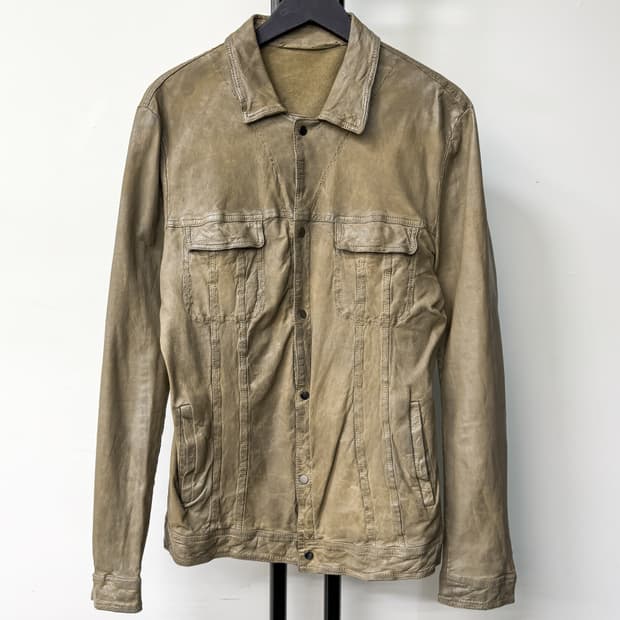 살바토레 산토로 램 레더 자켓