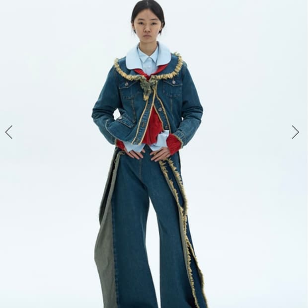 Wmwm 블루 데님 자켓
