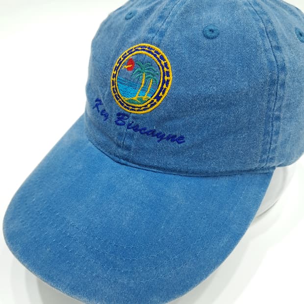 OTTO Key Biscayne Palm 빈티지 블루 볼캡 P1214