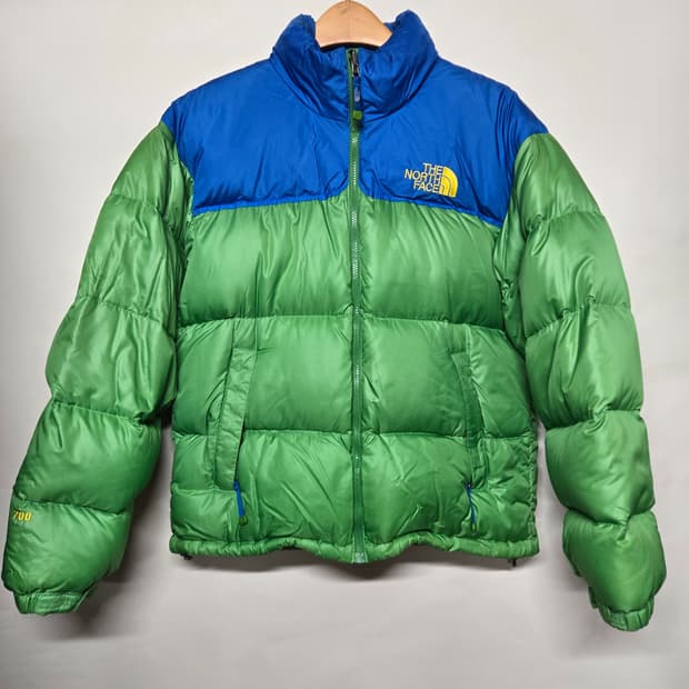 노스페이스 700 눕시 패딩 블루/그린95