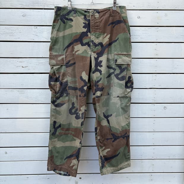 Vintage 90s 오리지널 미군 우드랜드 BDU 밀리터리 팬츠