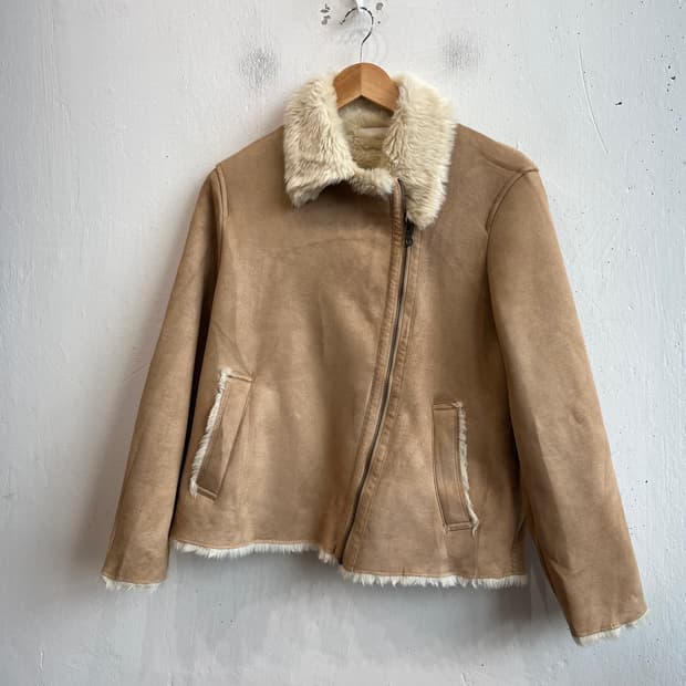 유니클로 재팬 스웨이드 무스탕 우먼즈