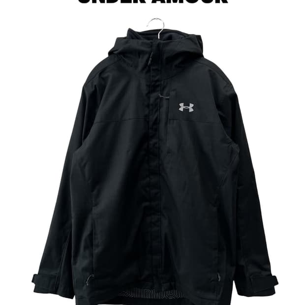 (L) 언더아머 UA포터 3IN1 바람막이 우븐 자켓 블랙 (내피포함)