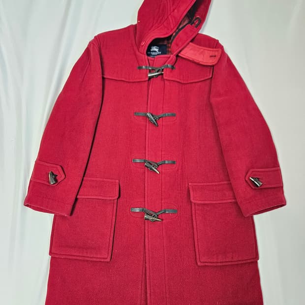 버버리 빨간모자 레드 떡볶이코트 빈티지 더플코트 모 올드스쿨 정품 10