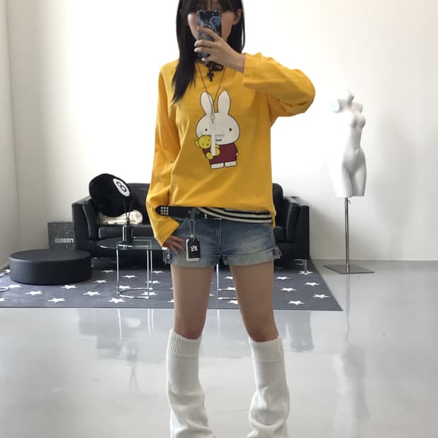 Bruno Miffy Graphic Long Sleeve T-Shirts