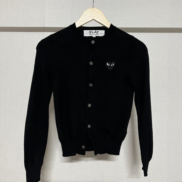 꼼데가르송 블랙 가디건 S