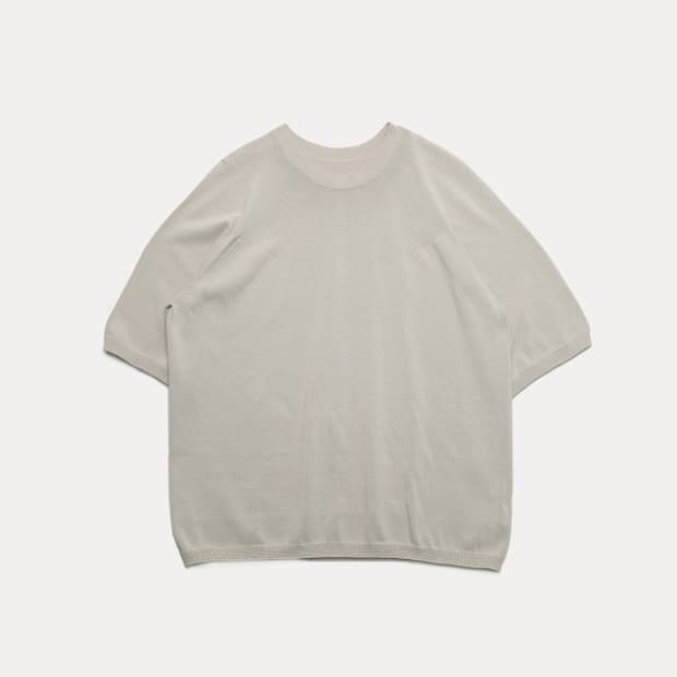X NEWBALANCE wholegarment knit crew s/s