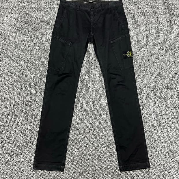 스톤아일랜드 와펜 블랙 워싱바지