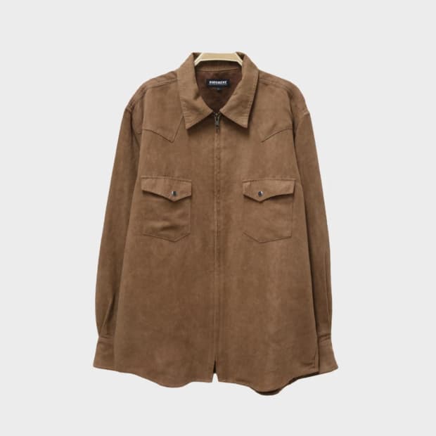 PAVEMENT 스웨이드 투포켓 집업 자켓 63425