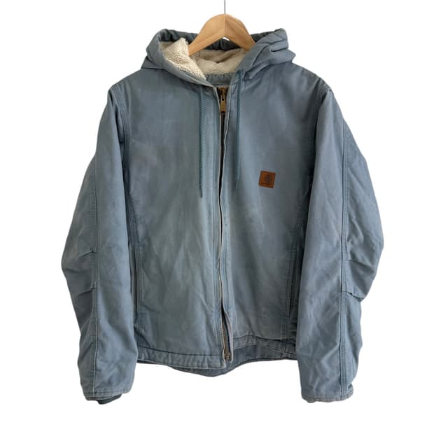 칼하트 쉐르파 더스키 블루 액티브 후드 자켓