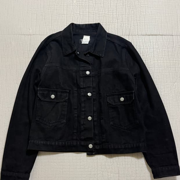 폴로진스 2세대 블랙 데님 트러커 자켓 M