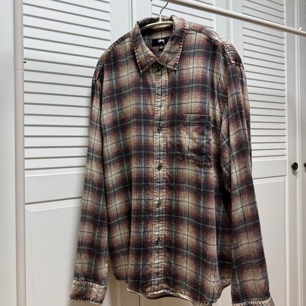 스투시 체크 셔츠