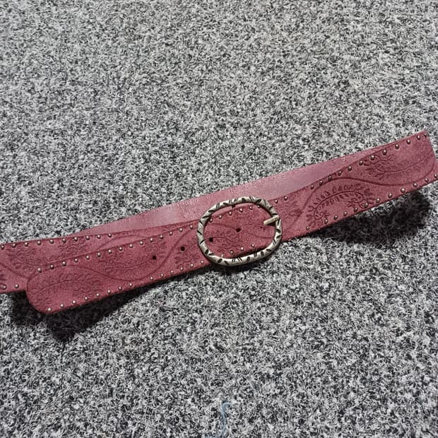Vintage leather belt women's 
