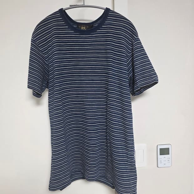 RRL 인디고스트라이프 저지 반팔 M
