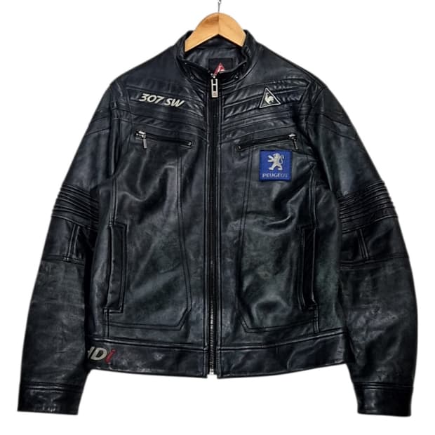 르꼬끄 푸조 레이싱 가죽 자켓