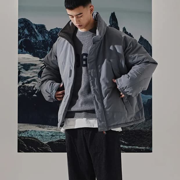 유니폼브릿지 레벨7 프리마로프트 몬스터 숏파카 그레이