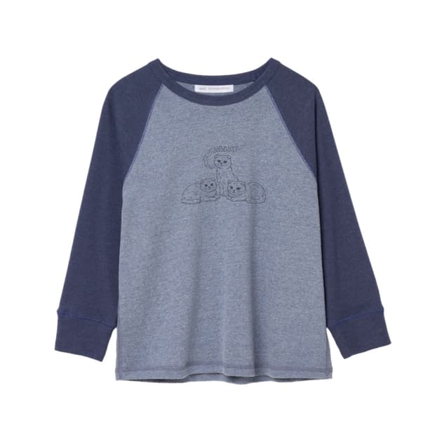 교환)) COOL CAT RAGLAN T-SHIRT (BLUE)