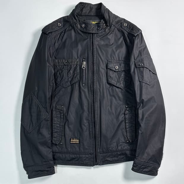 VTG 블랙 바이커 자켓 