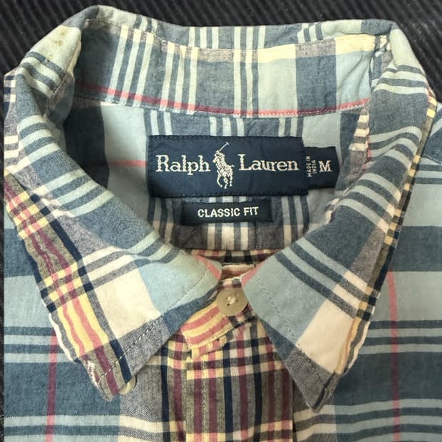 폴로 랄프로렌 반팔 체크 셔츠