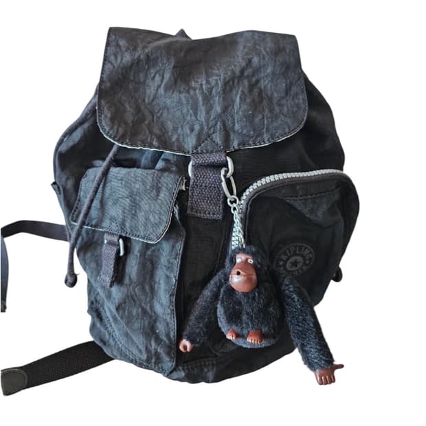 키플링 검정 미니 백팩