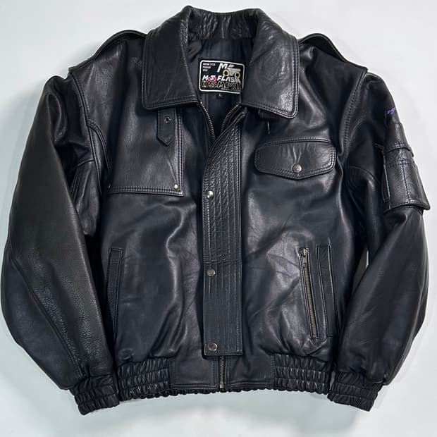 VTG 소가죽 모터사이클 자켓