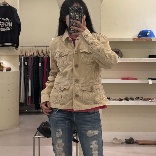 에어로포스테일 코듀로이 카고 자켓  U1320