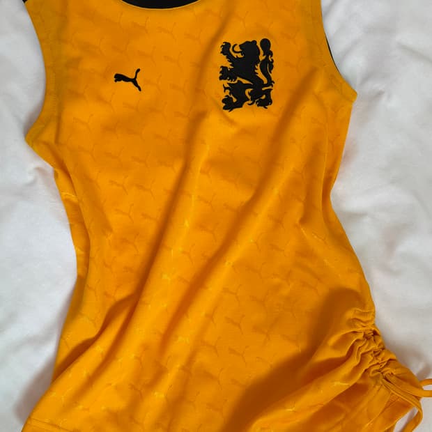 Puma shirring sporty sleeveless