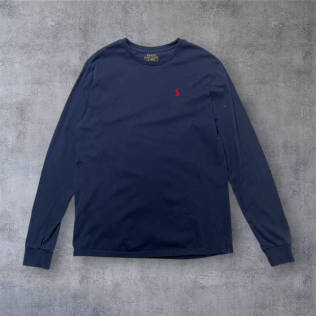 폴로 랄프로렌 네이비 포니자수 긴팔 티셔츠 M