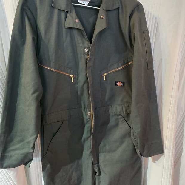 디키즈 올인원 점프수트 카키색