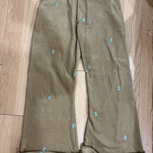 [44]마수 플라워 코듀로이 팬츠