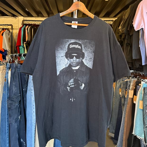 이지 이 Eazy E 래퍼 프린팅 티셔츠
