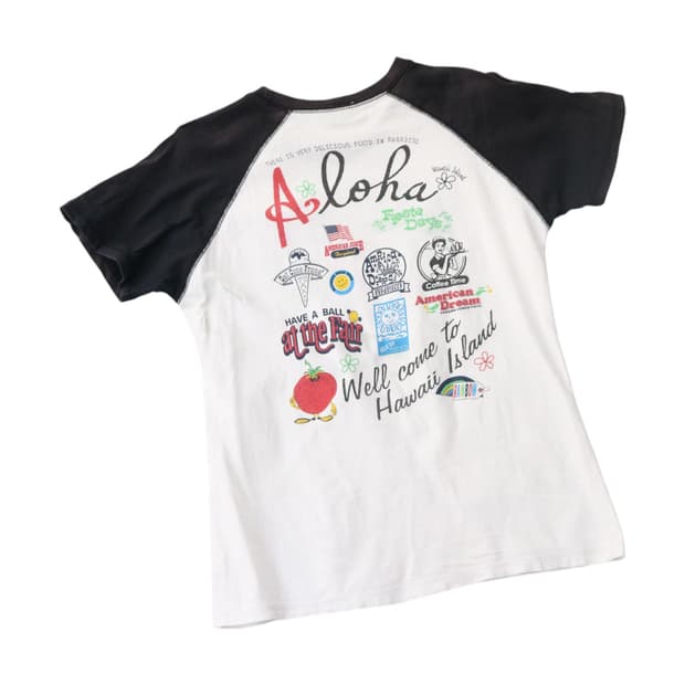 Peace Mountain 피스 마운틴 알로하 그래픽 래글런 반팔 티셔츠