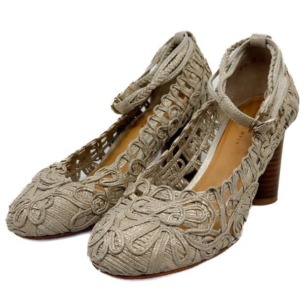 츠모리치사토 Woven Mary Jane Pumps/ 23