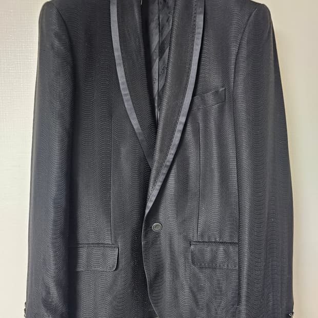 돌체앤가바나 블랙 숄카라 자켓(48/95~100)