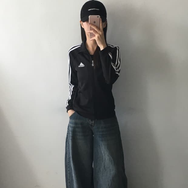 아디다스 삼선 트랙탑져지