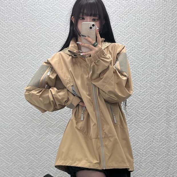 디스이즈네버댓 빈티지 컨트리 레트로 바람막이 자켓 L C10585