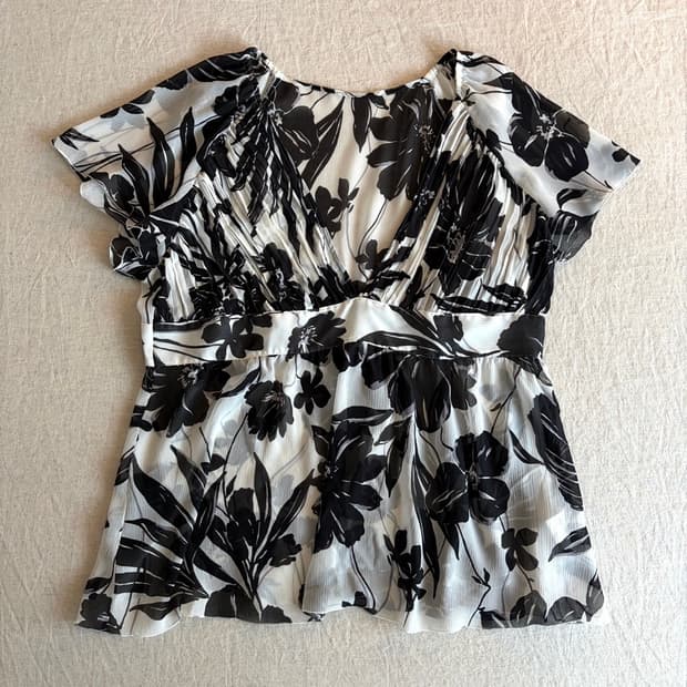 patterned blouse