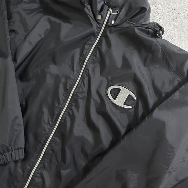 00s CHAMPION U.S.A. 나일론 후드 워크 자켓 013