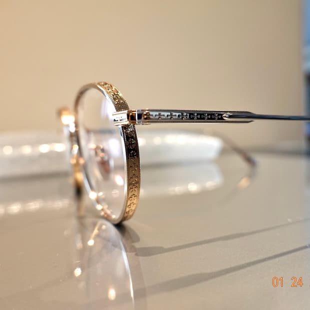 크롬하츠 틱 샤이닝 실버/골드 안경