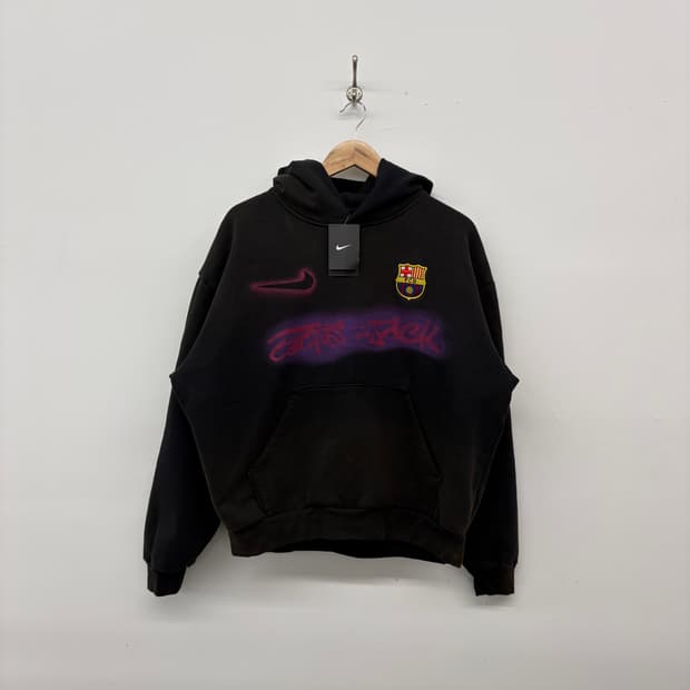 나이키 FC 바르셀로나 블랙 후드티 남/L