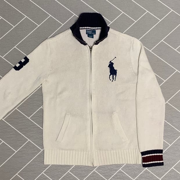 폴로 빅포니 니트집업 